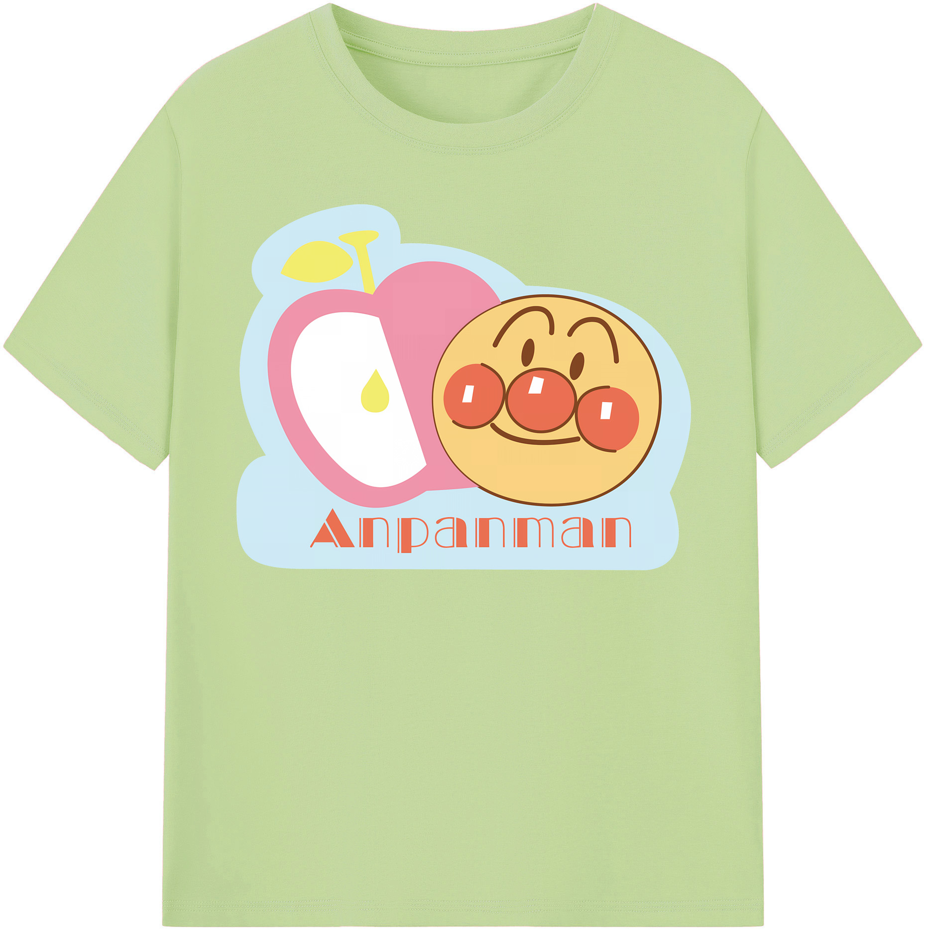 （画像用） アンパンマン Anpanman 綿100％半袖Tシャツ（フロントプリント）